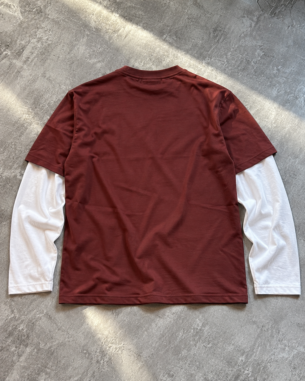 Archive Maroon Layered Tee