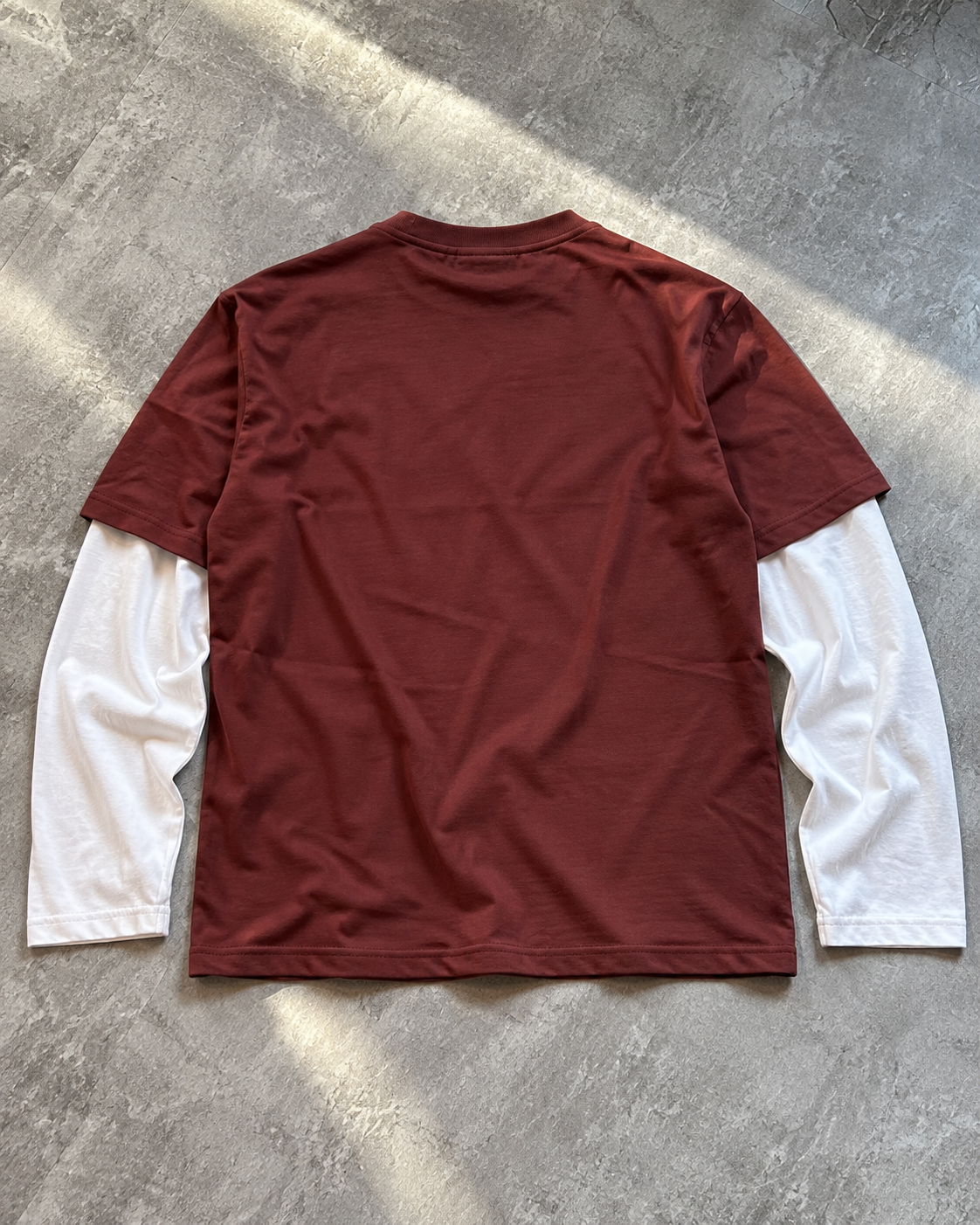 Archive Maroon Layered Tee