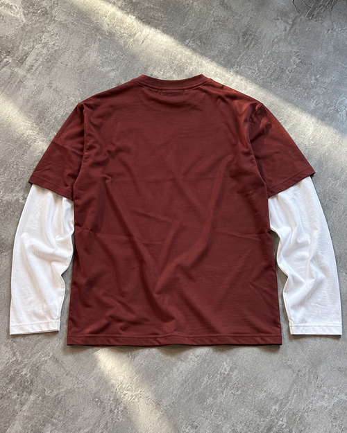 Archive Maroon Layered Tee
