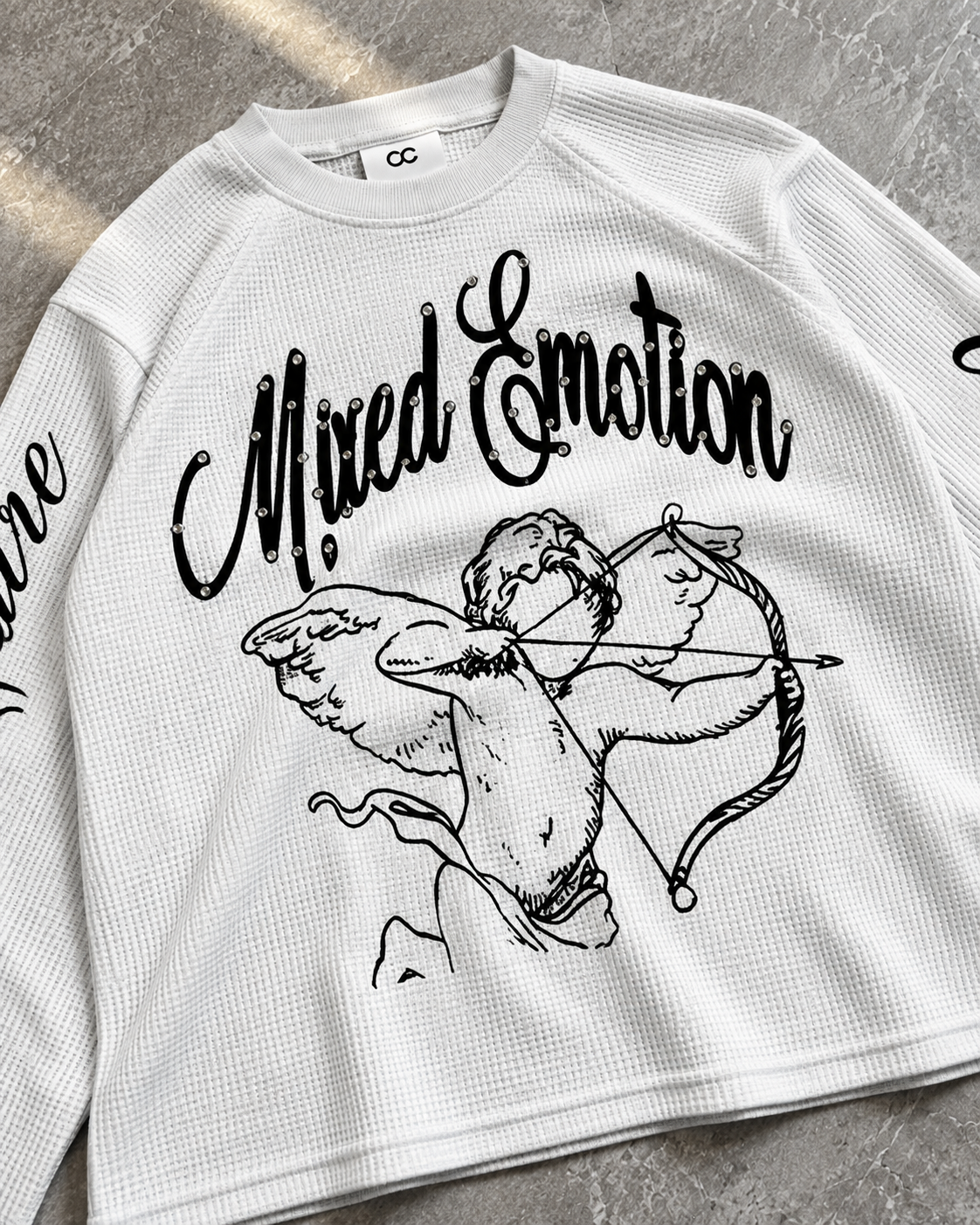 Cupid Outline Waffle Longsleeve