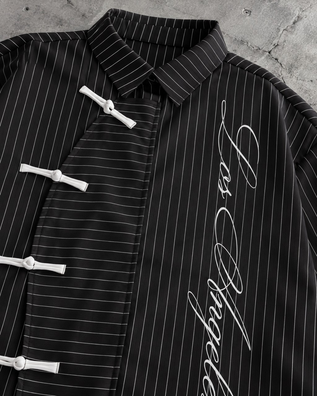 Midnight Toggle Pinstripe Shirt