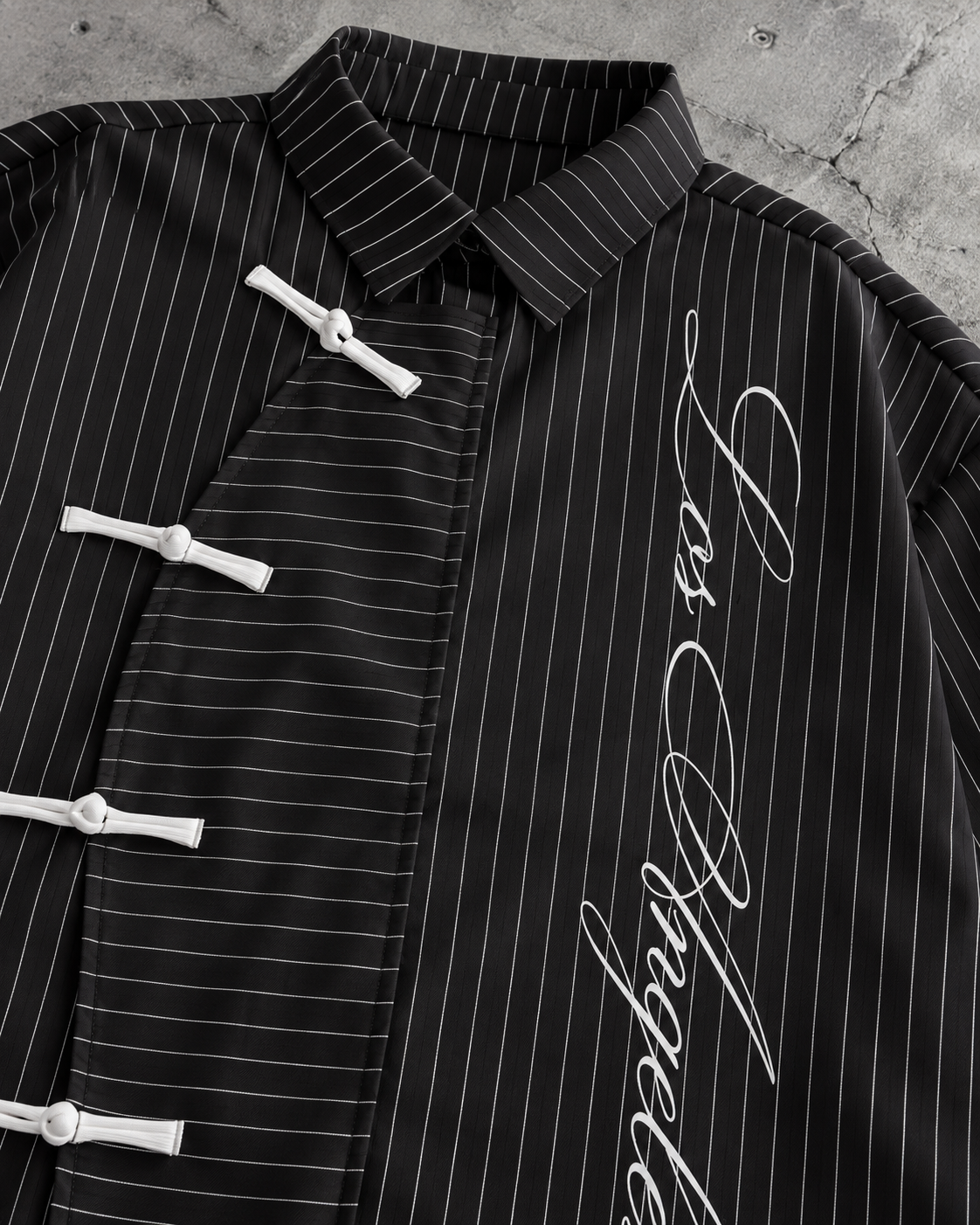 Midnight Toggle Pinstripe Shirt