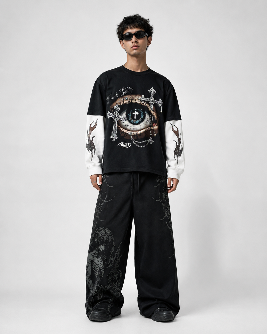 Gothic Eye Layered Tee