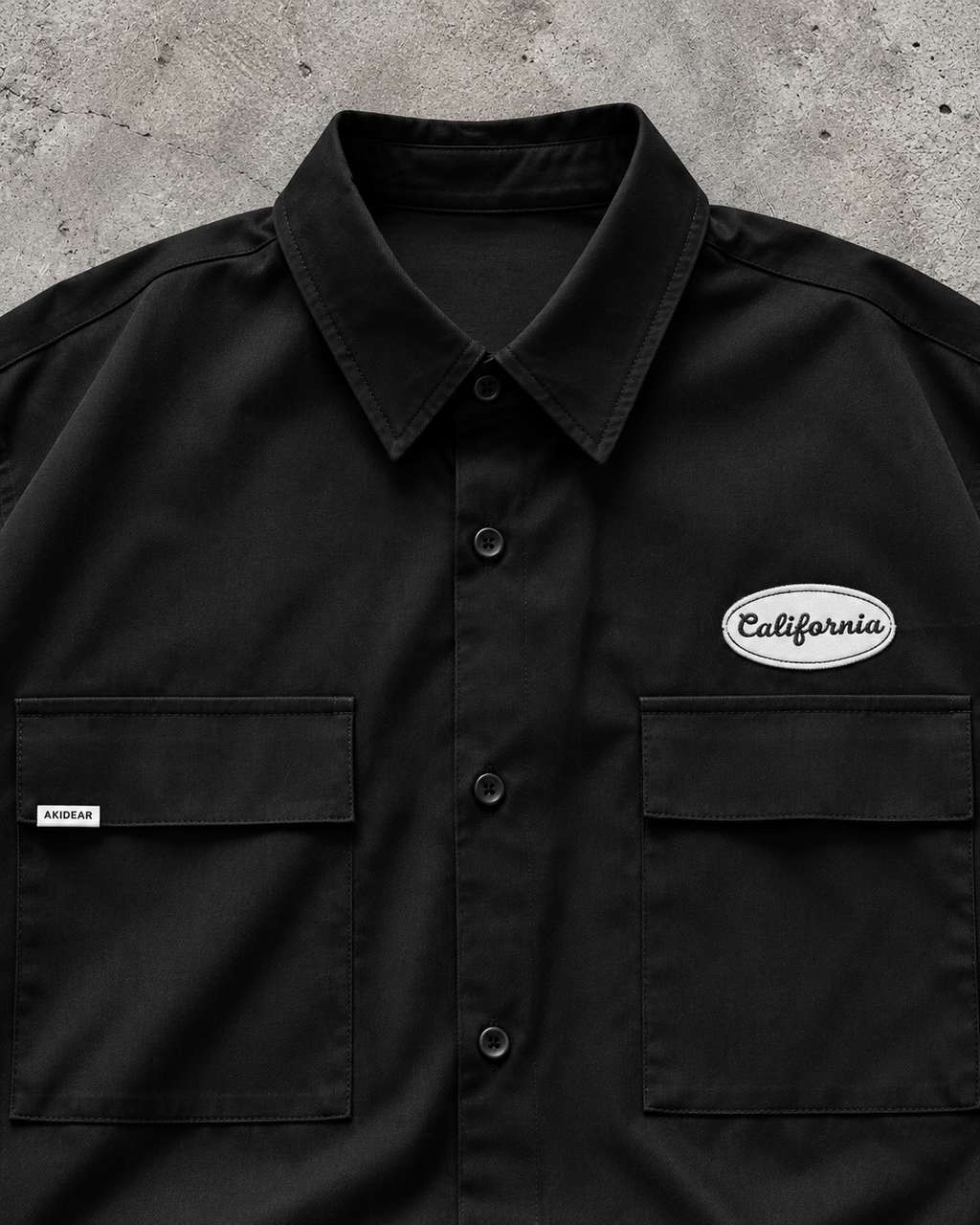 Black Utility Pocket Boxy Shirt