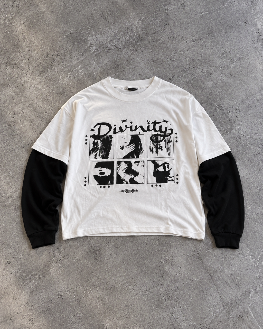 Divinity Panel Layered Tee