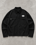 Black Utility Pocket Boxy Shirt