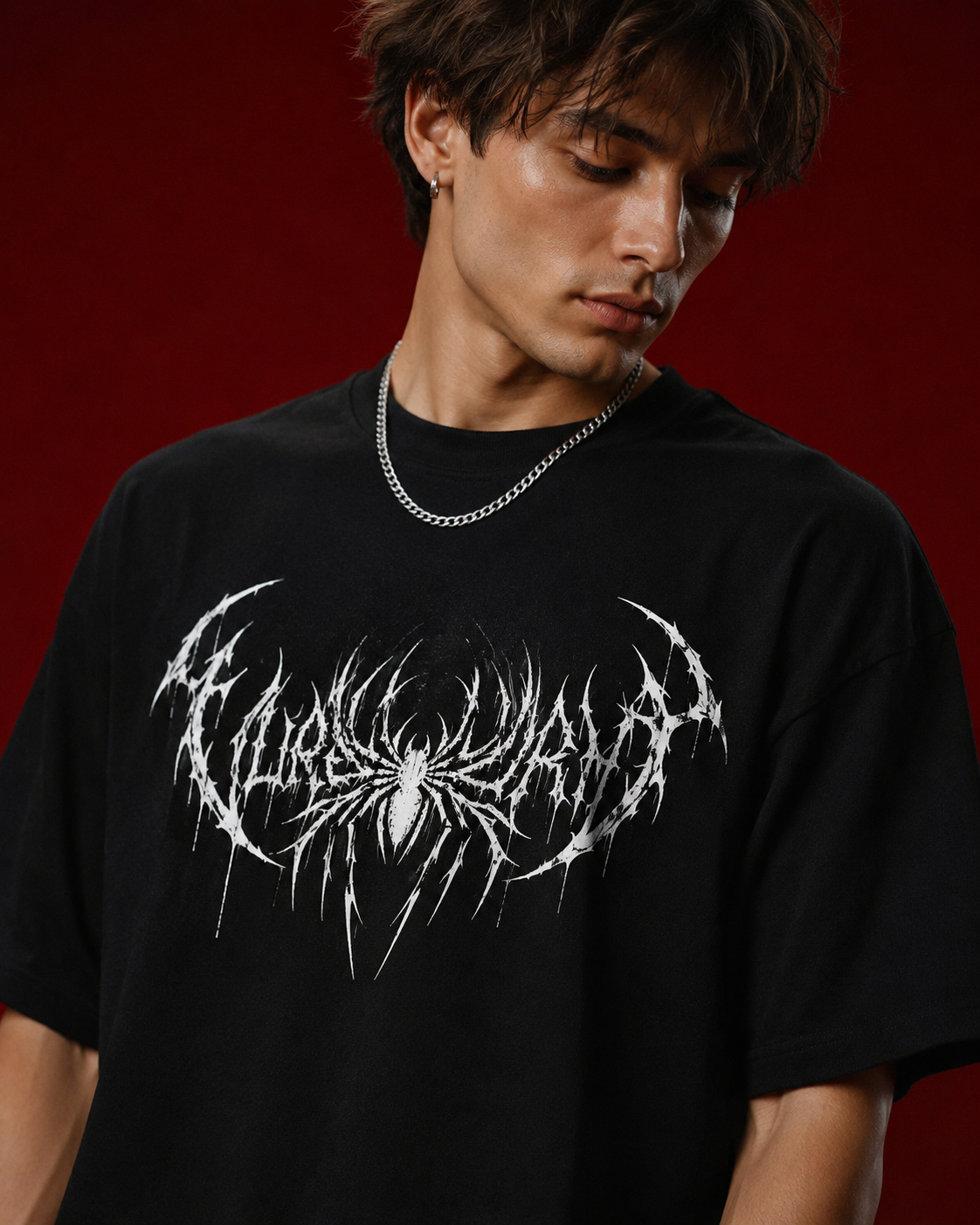 VELOR Spider Graphic Tee – Black