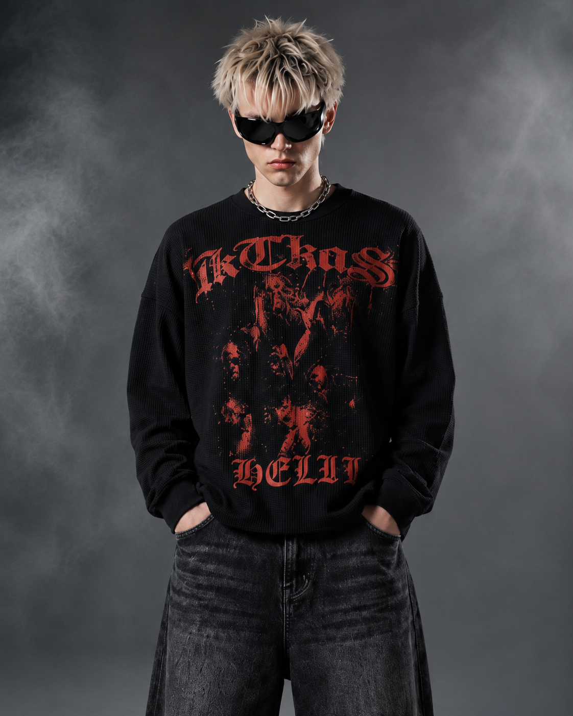 Hell Graphic Waffle Tee
