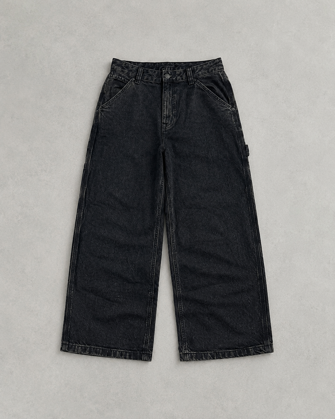 Washed Black Carpenter Jeans