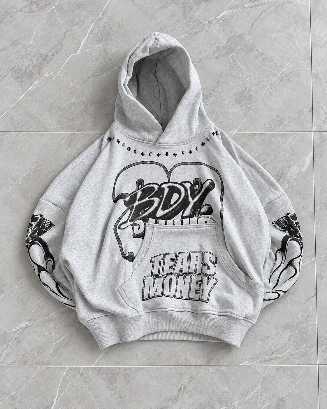 Tears & Money Graphic Hoodie