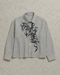 Boxy Graphic Check Shirt