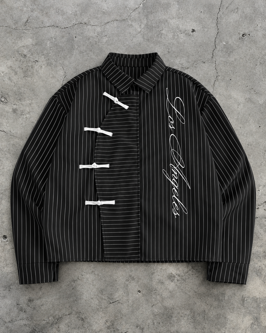 Midnight Toggle Pinstripe Shirt