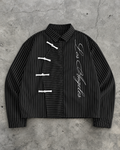 Midnight Toggle Pinstripe Shirt