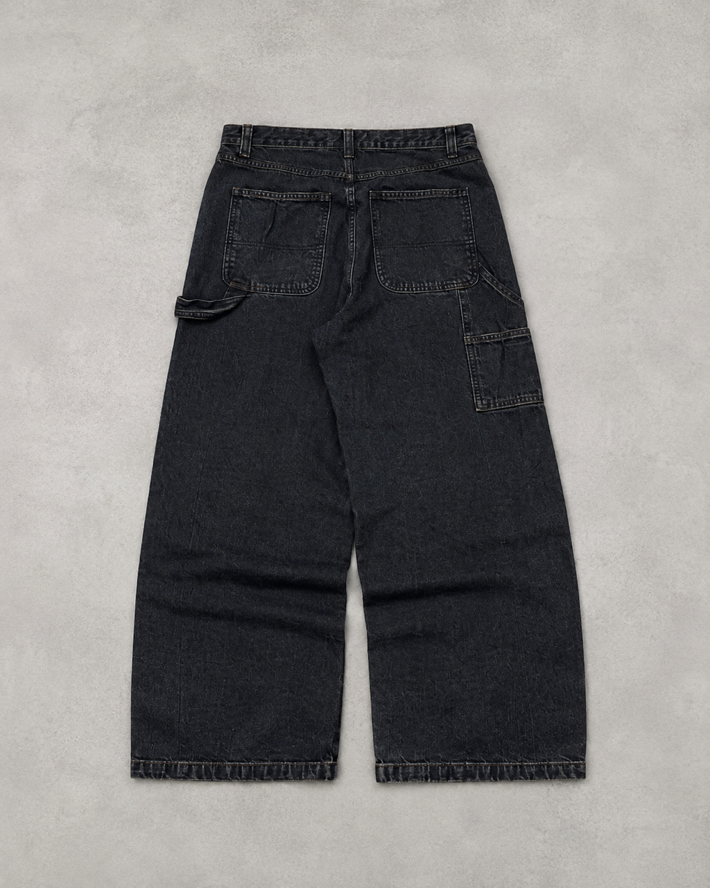 Washed Black Carpenter Jeans