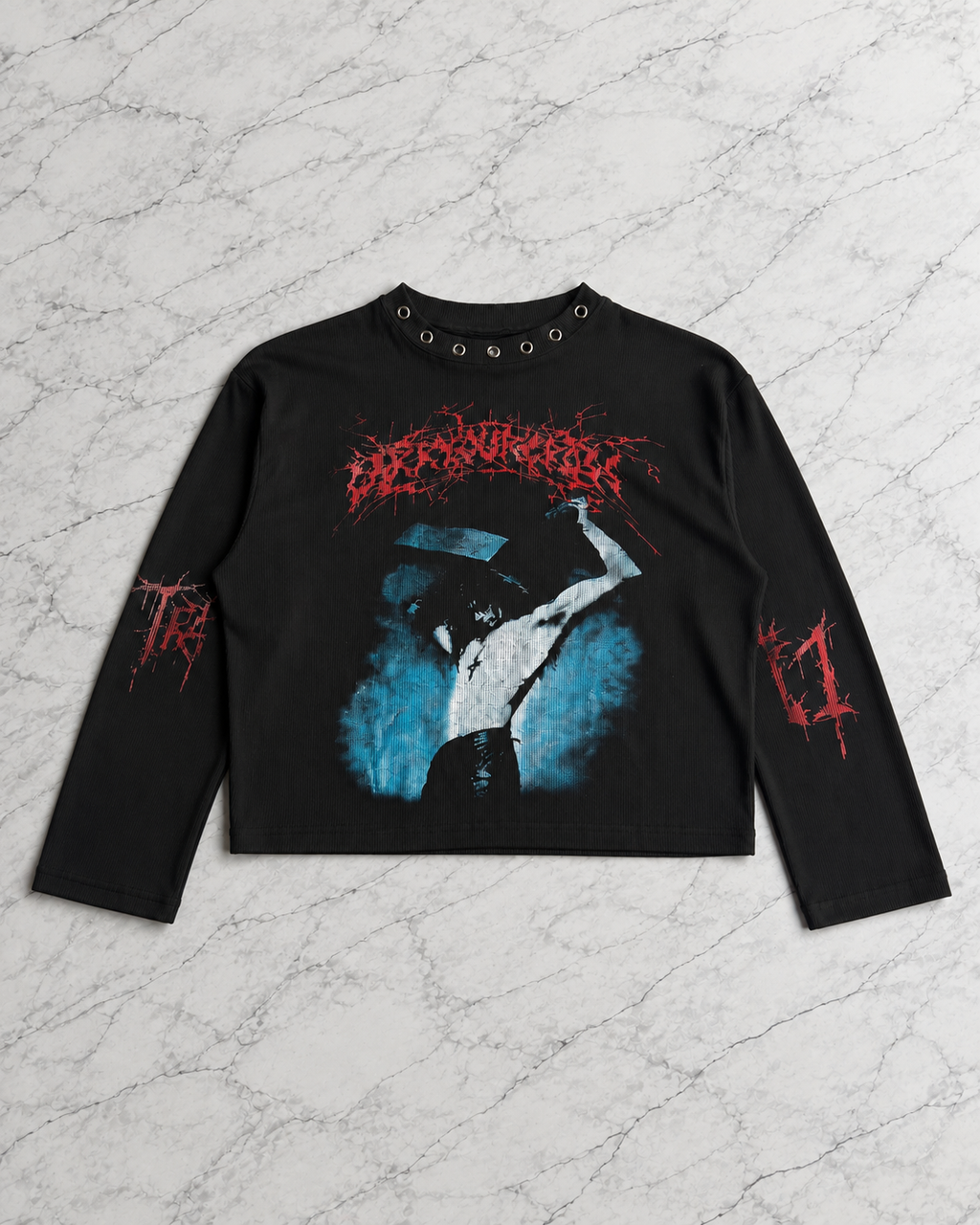 Nocturne Eyelet Graphic Longsleeve