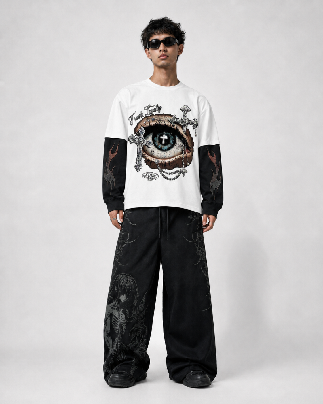 Gothic Eye Layered Tee