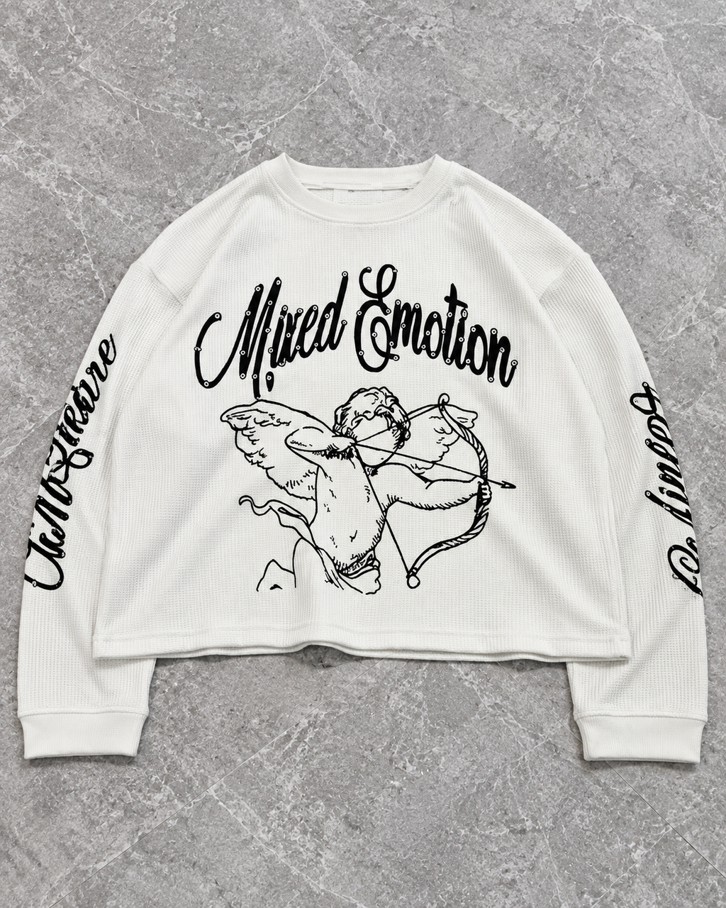 Cupid Outline Waffle Longsleeve