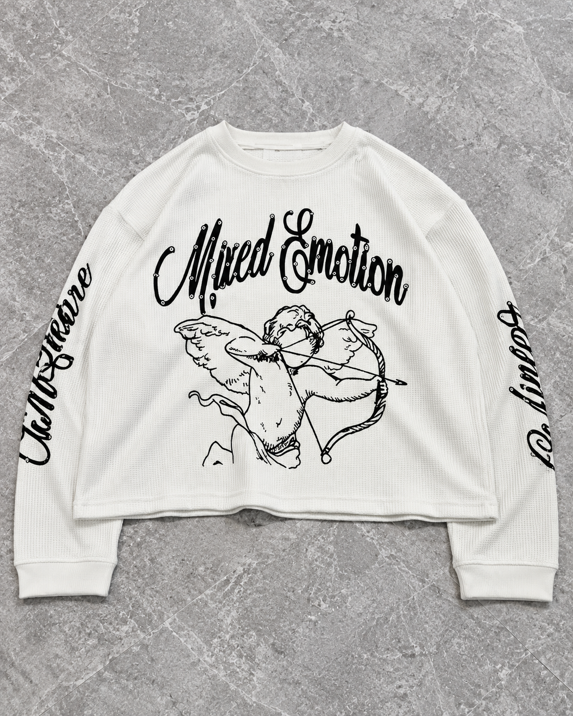 Cupid Outline Waffle Longsleeve