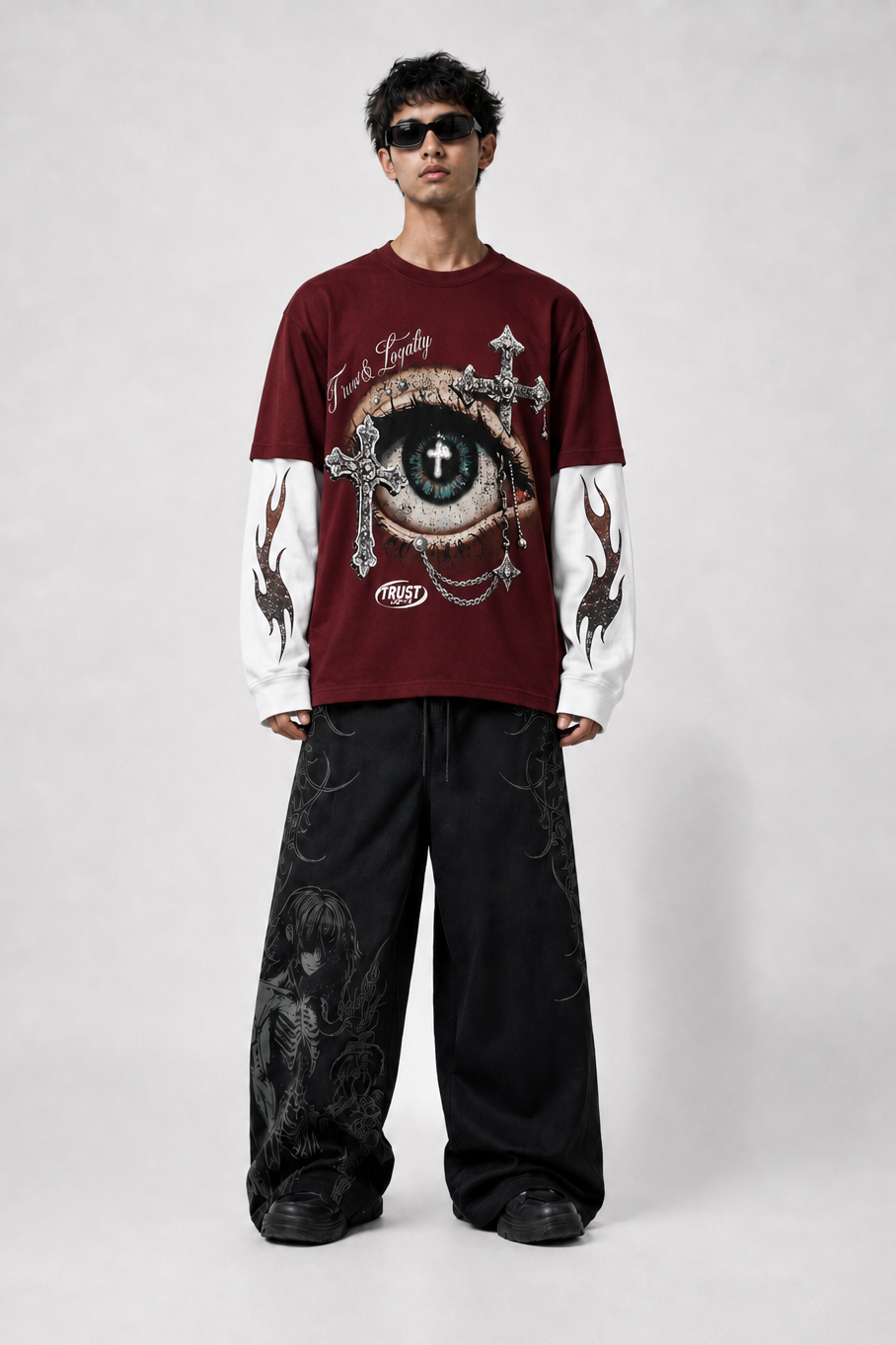 Gothic Eye Layered Tee