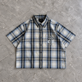 Cross Plaid Boxy Shirt