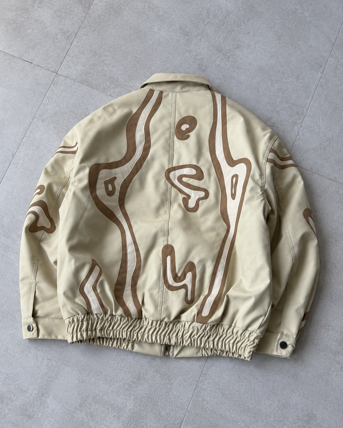 Sand Abstract Graphic Bomber
