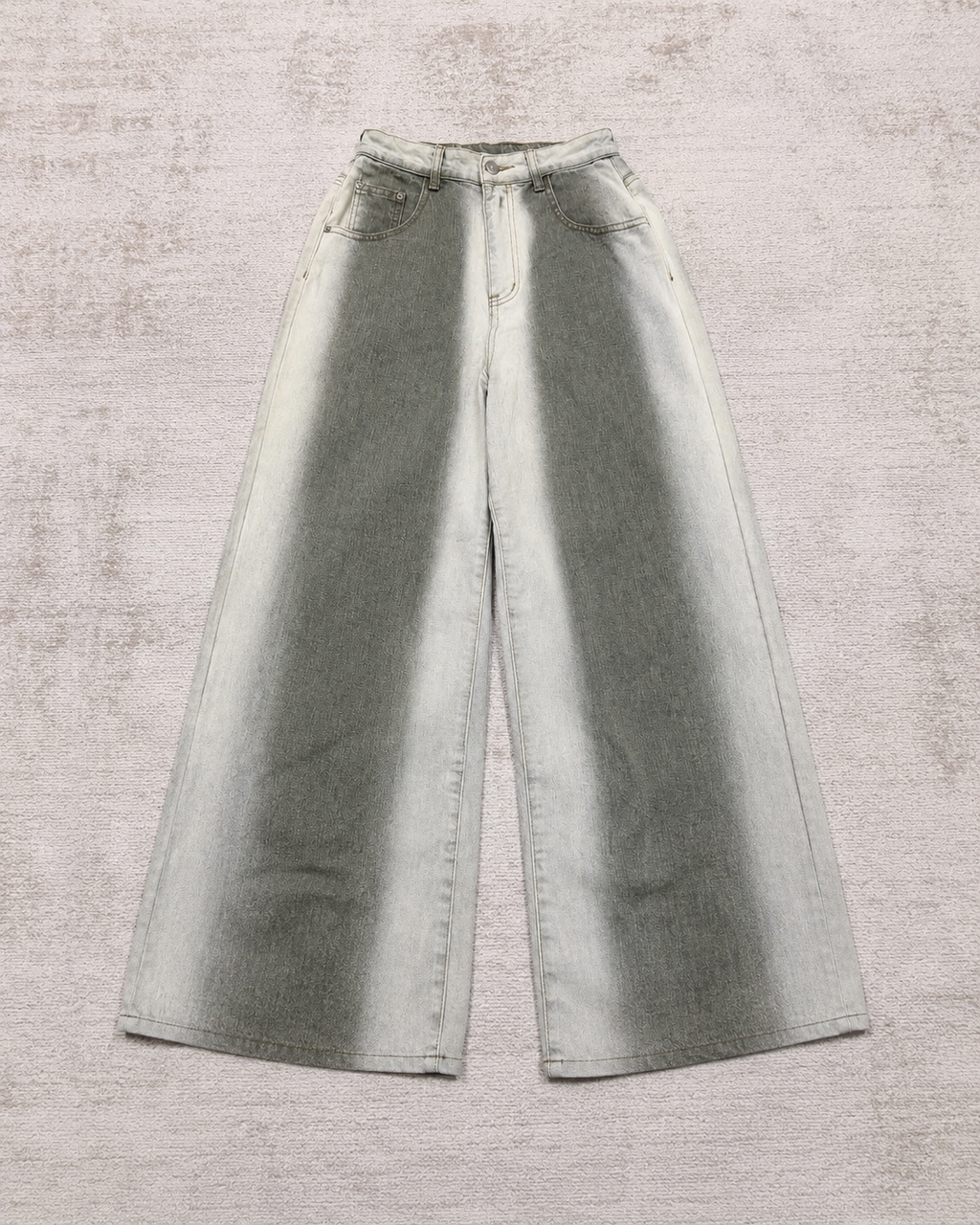 Dual Shade Wide Leg Jeans