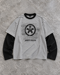 Vision Stripe Layered Tee