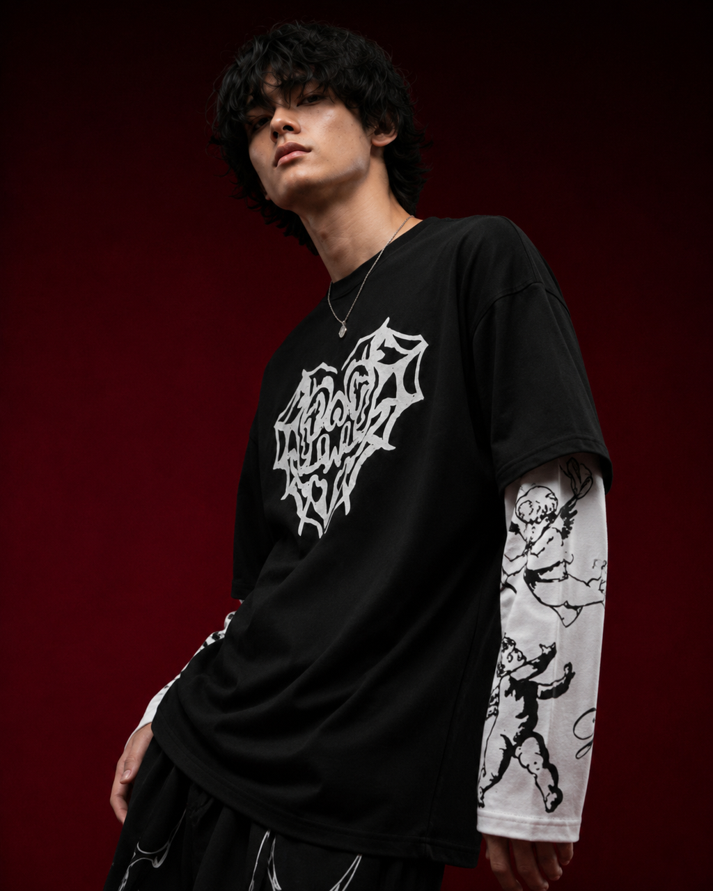 VELOR Gothic Layered Tee