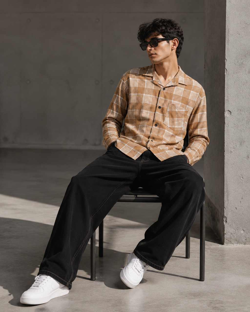 Tan Check Everyday Shirt