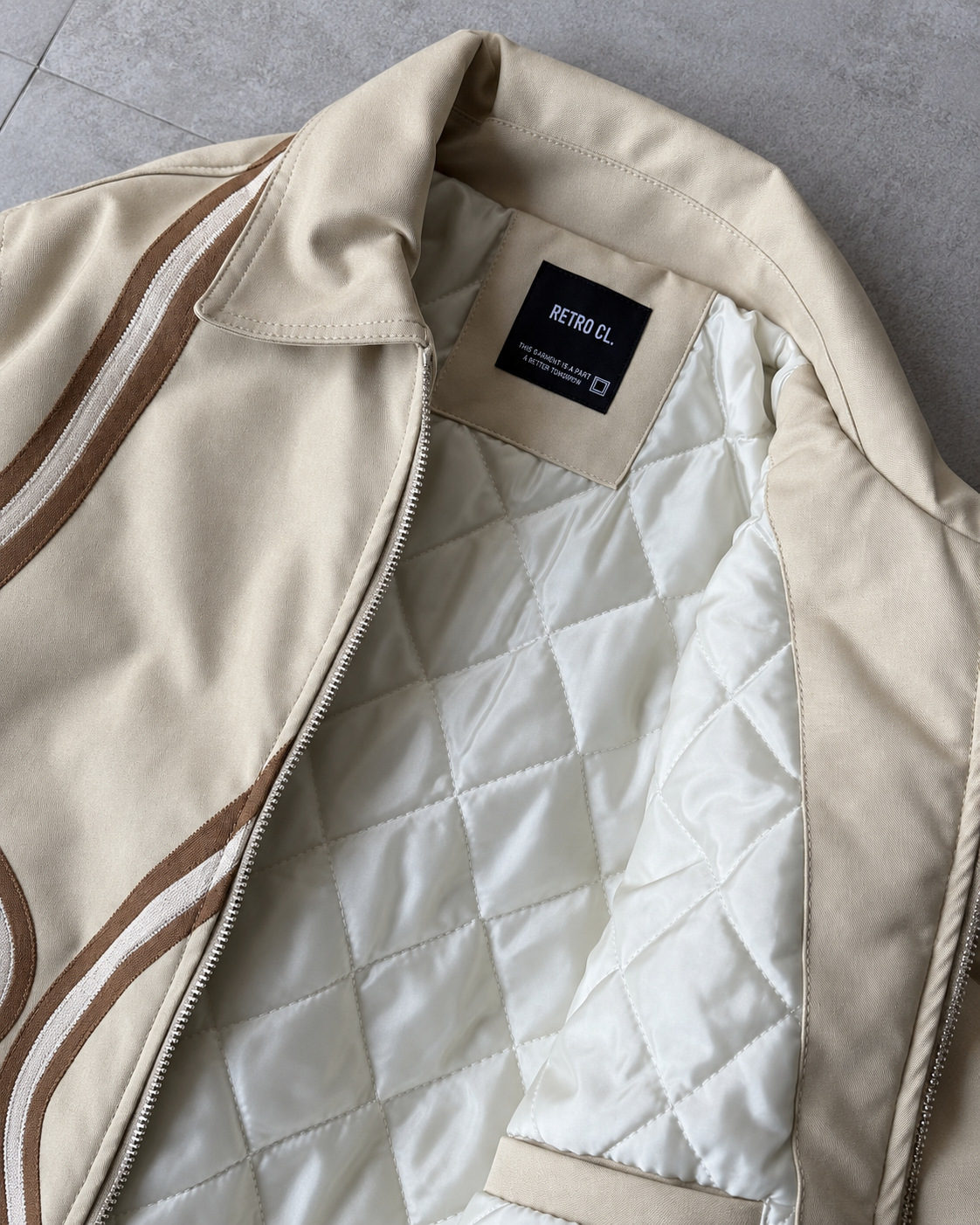 Sand Abstract Graphic Bomber