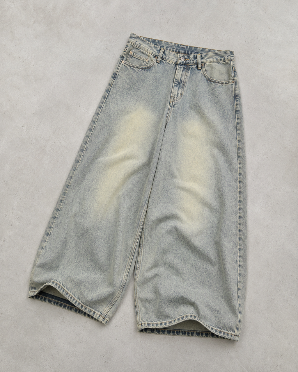 Vintage Fade Wide-Leg Jeans